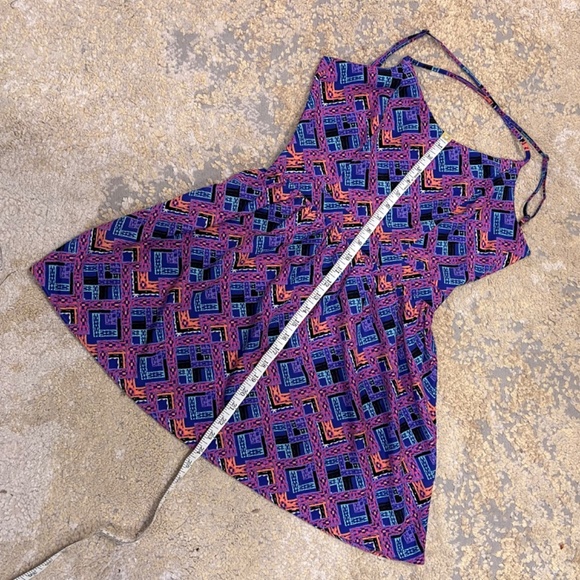 Bethany Mota for Aeropostale Open Back Print Dress, Size Small Petite - Picture 10 of 10